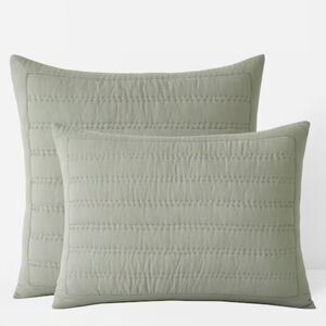 The Company Store Legends Hotel Moss Washed Linen Standard Sham, Set of 2
